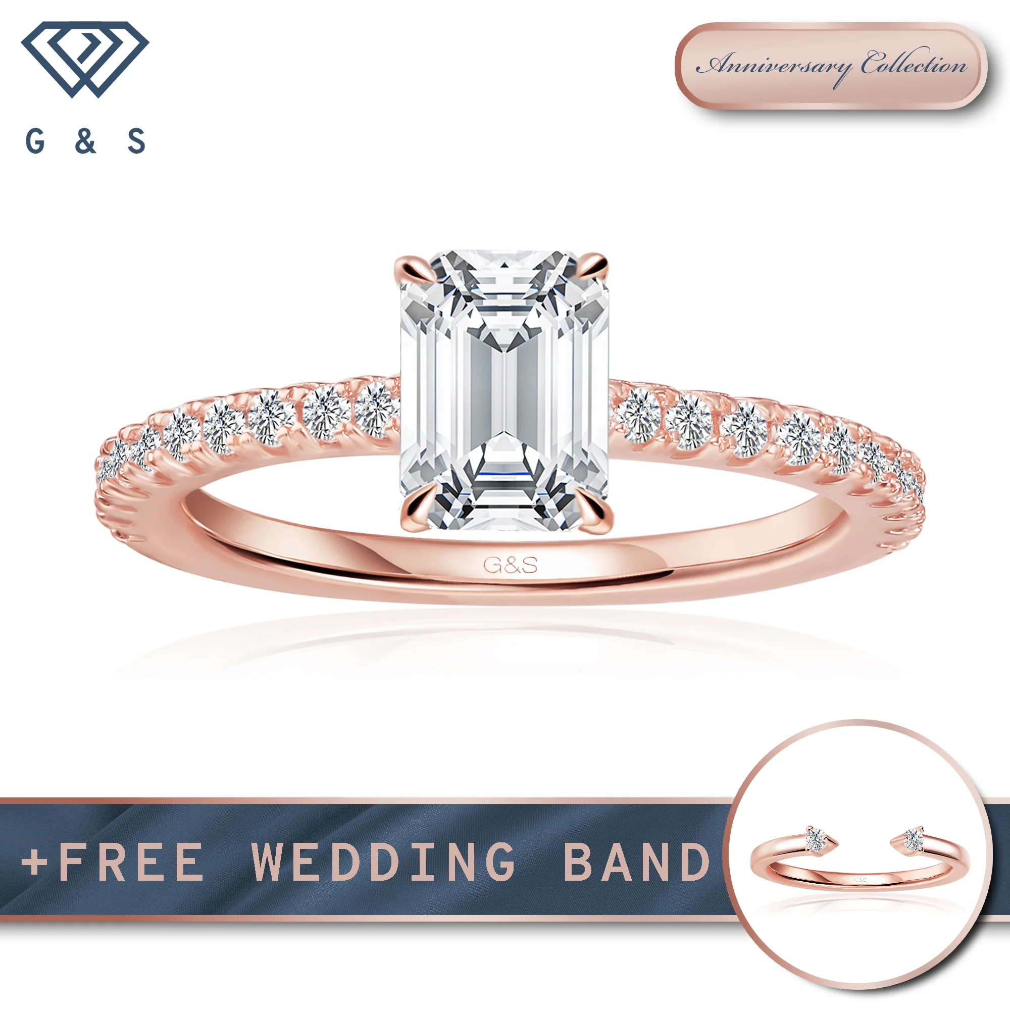 Engagement Rings - 18ct Rose Gold Plated