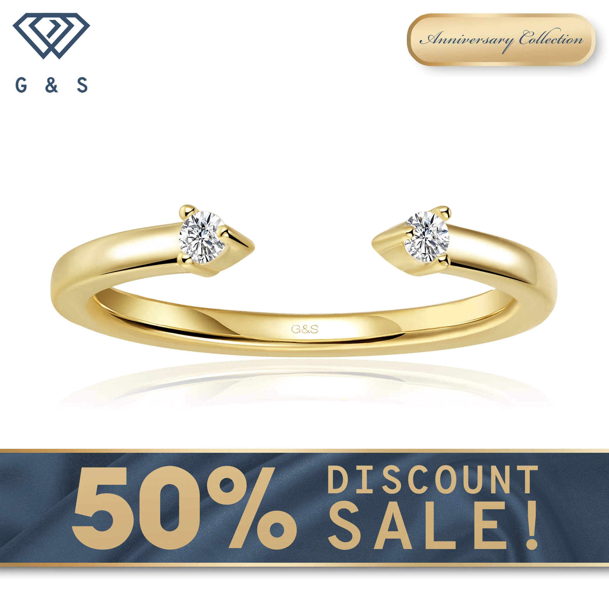Wedding Bands - 18ct Yellow Gold Plated